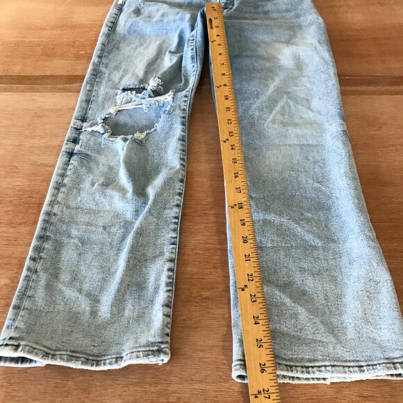 Good American Good Legs Jeans Women 14/32 Blue High Rise Distressed Stretch - Picture 6 of 12